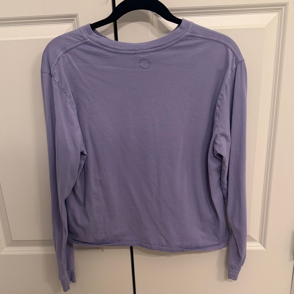 Outdoor Voices Lavender Long-Sleeve Crewneck Top - Picture 2 of 3